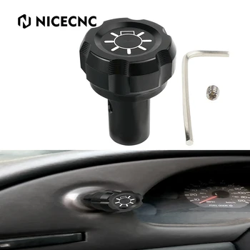 NICECNC Far ışık Anahtarı Topuzu Kapak Ford Bronco Mustang Için OEM F150 F250 F350 Araba Aksesuarları Alüminyum Alaşım
