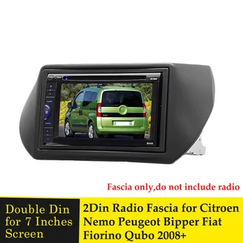 2 Din Radyo Fasya Cıtroen Nemo Peugeot Bipper Fıat Fiorino Qubo 2008 + GPS Navigasyon CD DVD Ses Dash Montaj Trim Kiti Çerçeve