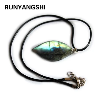 Runyangshi Doğal sparkle çekme feldispat kristal kolye güzel tasarlanmış hediye kristal kuvars yarı değerli taş