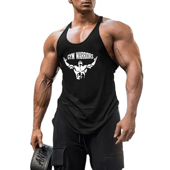 Yeni Egzersiz Erkek Tankı Üstleri Gömlek spor salonu için üst giyim Spor Giyim Yelek Kolsuz Pamuklu Erkek Canotte Vücut Geliştirme Erkek Giysileri Giymek