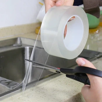 Mutfak Bant Su Geçirmez etiket Ev Geliştirme Anti-kalıp Su Geçirmez Kendinden yapışkanlı Dikiş Etiket Bant Banyo Couter üst Tuvalet