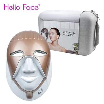 7 Renk PDT Yüz Maskesi Boyun LED Foton Terapi Anti Akne Cilt Gençleştirme Ev Kullanımı Cilt Bakımı Güzellik Makinesi