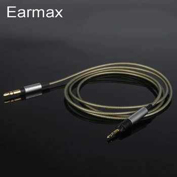 Earmax Sennheiser HD598 HD558 HD518 HD595 Kulaklık Kablosu Kulaklık Hattı Gümüş Kaplama Yükseltme Kabloları 3.5 mm için 2.5 mm Fiş