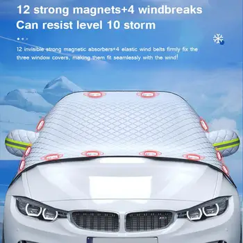 Araba güneşliği Ön Cam Kar Örtüsü Anti-Yağmur Anti Buz Don Koruyucu Oto Dış Kapak Aksesuarları 4 Boyutu