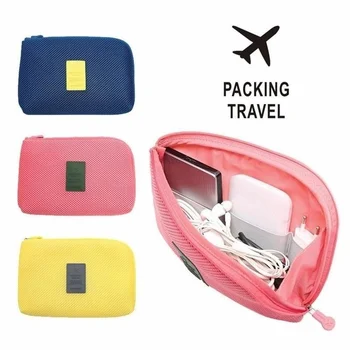 Taşınabilir Kiti Durumda Sünger Çanta saklama çantası Dijital Gadget Cihazları USB kablosu Kulaklık Kalem Çantası Seyahat saklama çantası Dijital Veri