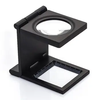 10X Siyah Fırınlama Vernik Büyüteç Üç Kat Lens Tekstil Büyüteç Takı Değerleme, elektronik, baskı