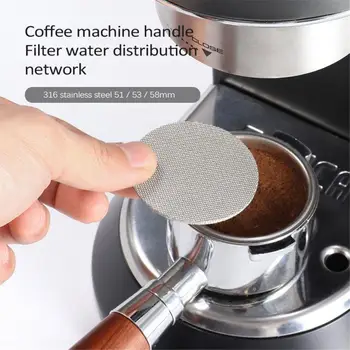 51/53 / 58mm Kahve filtre plakası Kahve Makinesi Kolu Puck Ekran Değiştirme Backflush Filtre tel örgü elek Kahve Filtreleri İçin