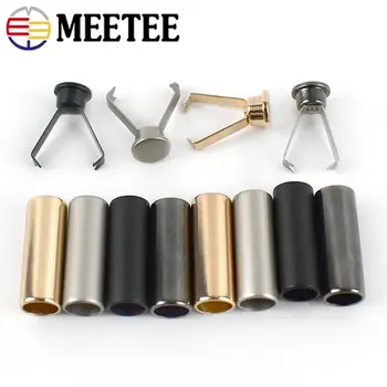 Meetee 20/50 Adet Metal Kordon Kilidi Stoper 20mm Halat Ucu Dekoratif Düğme Konfeksiyon Çanta Ayakkabı Kapağı Donanım El Sanatları Dikiş Aksesuarları