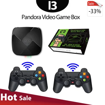 2022 Yeni Pandora Kutusu Retro video oyunu Konsolu İ3 4K HD Çıkışı 10000Games 2.4 G Kablosuz Kontrolörleri 32 Simülatörleri PS1 Çocuklar Hediyeler