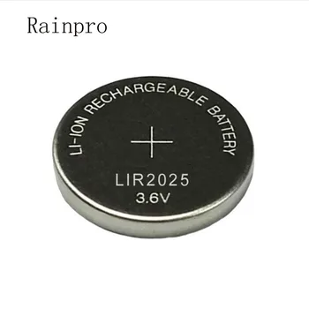 Rainpro 5 adet / GRUP LIR2025 2025 Yeni şarj edilebilir düğme pil 3.6 V lityum iyon şarj edilebilir pil