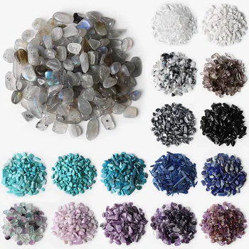 Toptan 5-9mm Doğal Kristaller Çakıl Labradorit Agat Cevheri mineral örneği Kayalar Cips Akvaryum Taş Ev Dekorasyon DIY