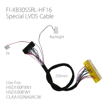 Özel 1ch 6bit 30 pins lvds kablo FI-XB30SSRL-HF16 İçin HSD100PXN1 CLAA102NA0ACW HSD100IFW1 LED Sürücü İle 250mm LCD Denetleyici