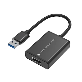 USB 3 0 HDMI uyumlu ses Video dönüştürücü adaptör yüksek hızlı projektör
