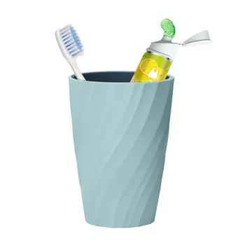 Diş fırçası kabı Çift katmanlı Banyo diş fırçası kabı s Yenilikçi Banyo Bardak yeniden kullanılabilir içecek bardakları Diş Fırçalama İçin