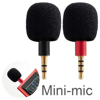 Taşınabilir Mini Mikrofon Mikrofon 3.5 mm Aux 4 Kutuplu Metal Kapasite Mikrofon Cep Telefonu Bilgisayar Dizüstü PC için Kayıt