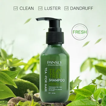 PANSLY Doğal Çay Ağacı Özü kepek Önleyici Şampuan Tüm Güzellik Salonu İçin Yumuşatır Saç, Saç Bakımı Yeniler ve Kontrolleri Yağ