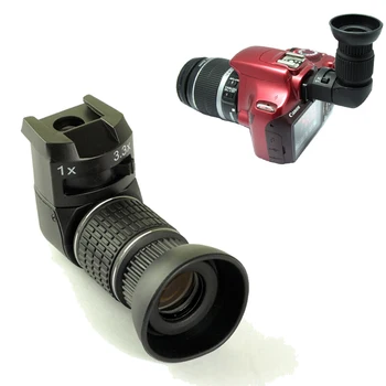 Kamera 3.3 X Zoom Sağ Açı Vizör ekran büyüteci Canon Nikon Pentax Olympus DSLR için