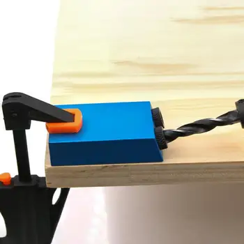 15 Derece Alüminyum Mavi Eğik Delik Jig Bulucu matkap uçları Stoper Anahtarı Seti ağaç işleme aleti 6mm 8mm 10mm