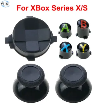 YuXi Yedek ABXY Düğmeler D-Pad Ok Tuşu Xbox Serisi X / S Denetleyici XSS XSX Analog ThumbStick Kavrama Cap Joystick Kapak