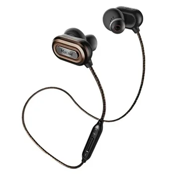 Amerika papağanı T1000 Bluetooth v4. 1 CSR8645 Kulaklık Stereo Koşu Spor Kulaklık Kablosuz Kulak Kulaklık Kulakiçi Mic İle Ter Geçirmez